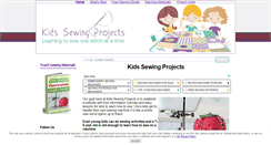 Desktop Screenshot of kids-sewing-projects.com