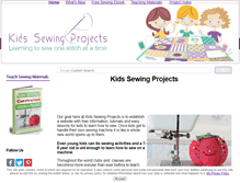 Tablet Screenshot of kids-sewing-projects.com